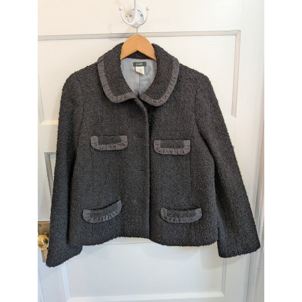 J.Crew Cropped Boucle Yarn Lady Jacket Chanel inspired look